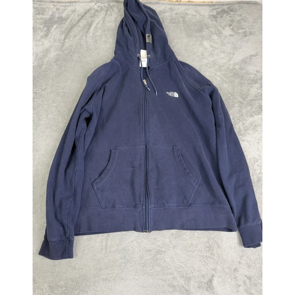 The North Face Full Zip Hoodie Men's Size Large Blue Outdoor